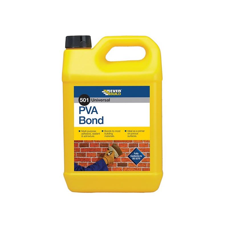 Everbuild Sika 501 Universal PVA Bond 5 litre Everbuild Sika - Dynamic Drive