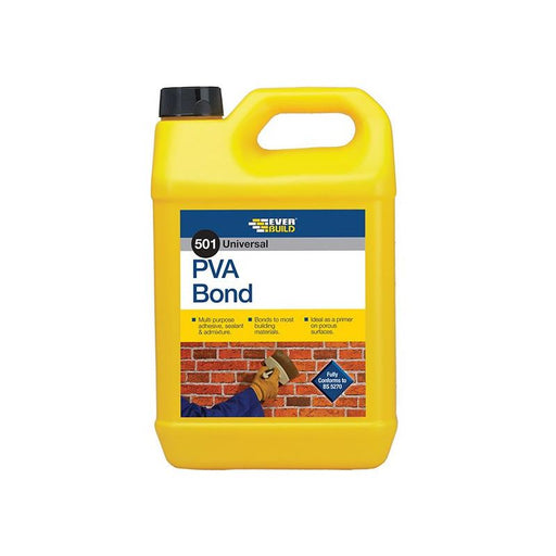 Everbuild Sika 501 Universal PVA Bond 5 litre Everbuild Sika - Dynamic Drive