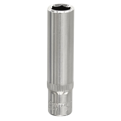 Sealey WallDrive Socket 8mm Deep 1/4"Sq Drive Fully Polished SP1408D Sealey - Dynamic Drive
