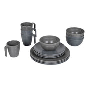 Bo-Camp Tableware Stone 16 Pieces Grey Bo-Camp - Dynamic Drive
