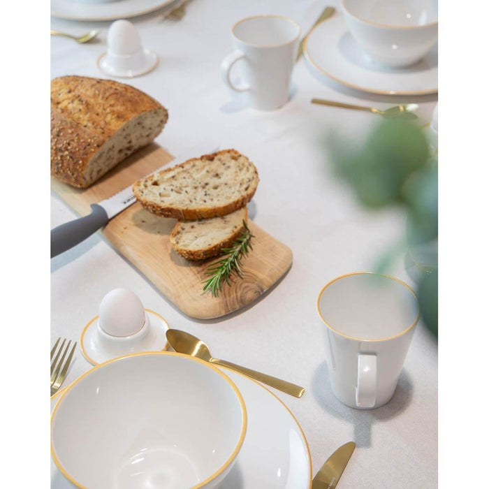 Gimex Linea Line Mug Gold 350ml 4 Pieces Gimex - Dynamic Drive