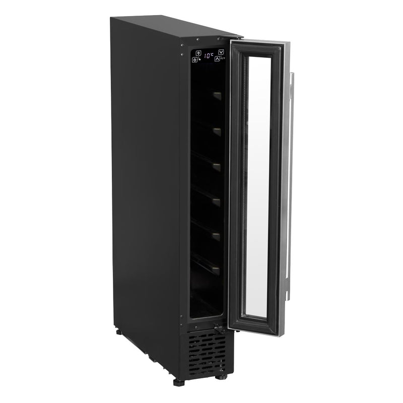 Baridi Extra-Slim 7 Bottle Wine Fridge & Cooler 15cm - Stainless Steel Baridi - Dynamic Drive
