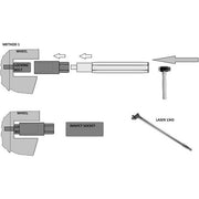 Laser Wheel Locking Nut Removal Kit 6972 Laser - Dynamic Drive