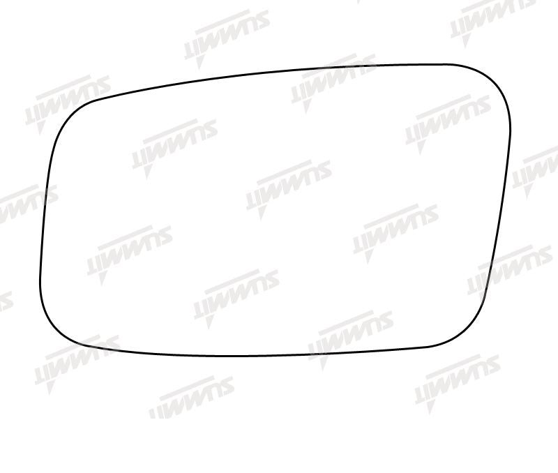 Summit Stick-On Standard Mirror Glass fits Volvo 850, S40 V40 LHS Summit - Dynamic Drive