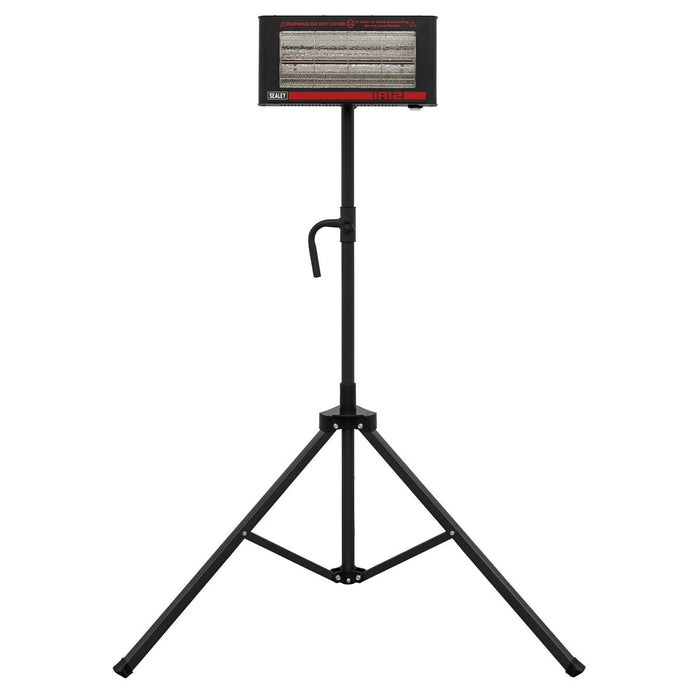 Sealey Infrared Quartz Heater with Tripod Stand 230V 1.2kW IR12CT Sealey - Dynamic Drive