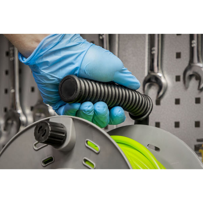 Sealey 25m Cable Reel with Thermal Trip 4 x 230V - Hi-Vis Green BCR25G Sealey - Dynamic Drive