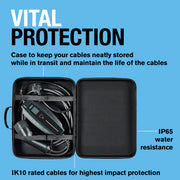 Ring Type 2 Electric Vehicle Plug in Charging Cable EV Charger UK 3 Pin 230V AC Ring Automotive - Dynamic Drive