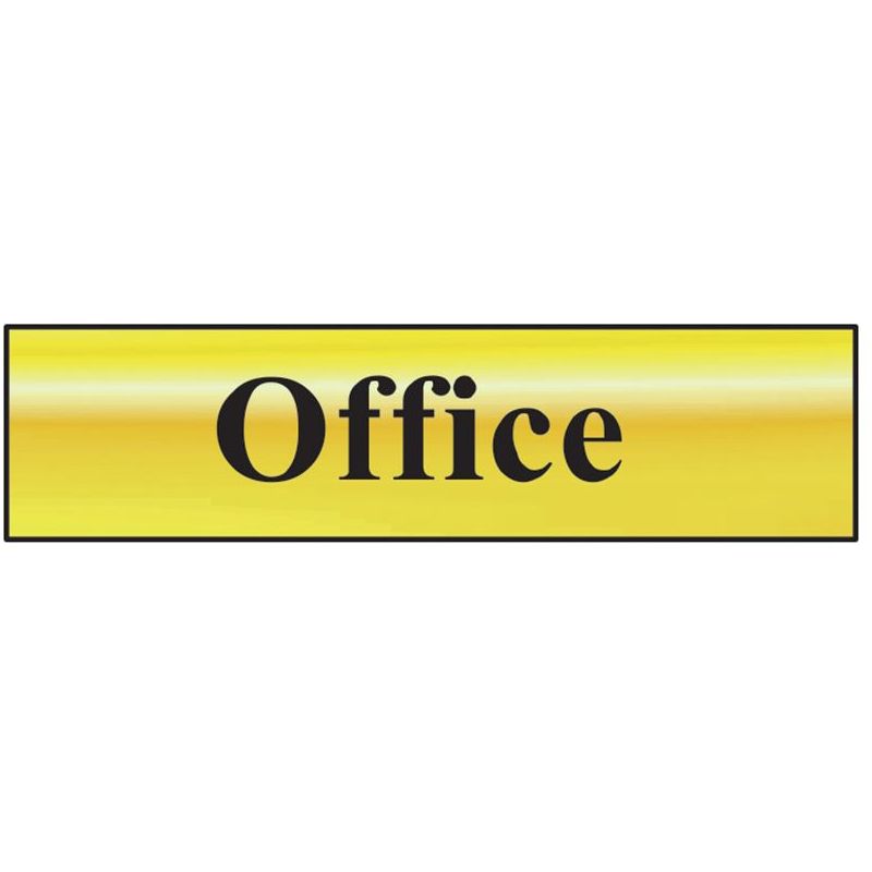 Scan Office - Polished Brass Effect 200 x 50mm Scan - Dynamic Drive