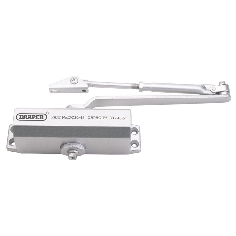 Draper Adjustable Automatic Door Closer for Doors Between 25kg and 45kg 62893 Draper - Dynamic Drive