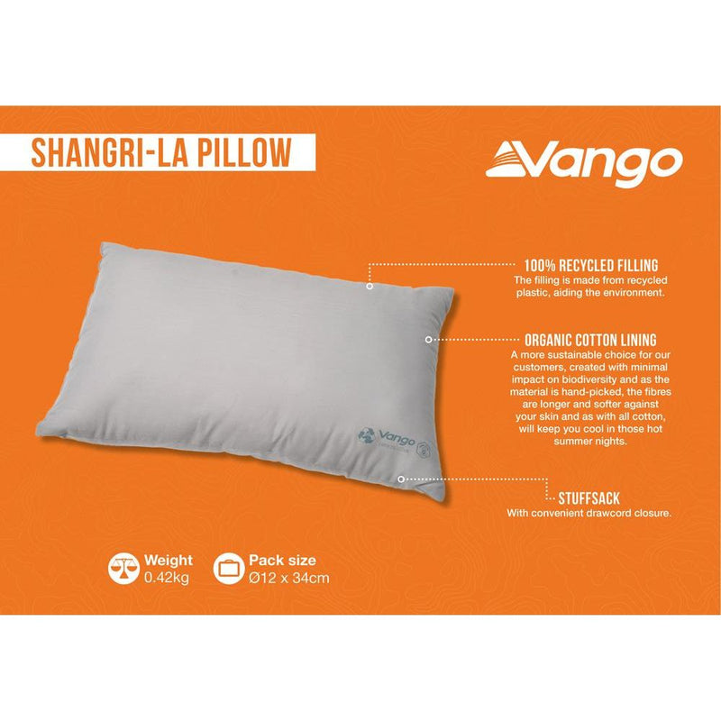 Vango Shangri-La Pillow - Luxury Organic Cotton Camping Pillow Vango - Dynamic Drive