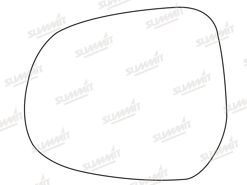 Summit Heated Base Plate With Standard Mirror Glass fits Vauxhall Agila 08 on Suzuki Splash 08 on LHS Summit - Dynamic Drive