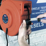 Sealey Cable Reel System Retractable 10m 2 x 230V Socket CRM10 Sealey - Dynamic Drive