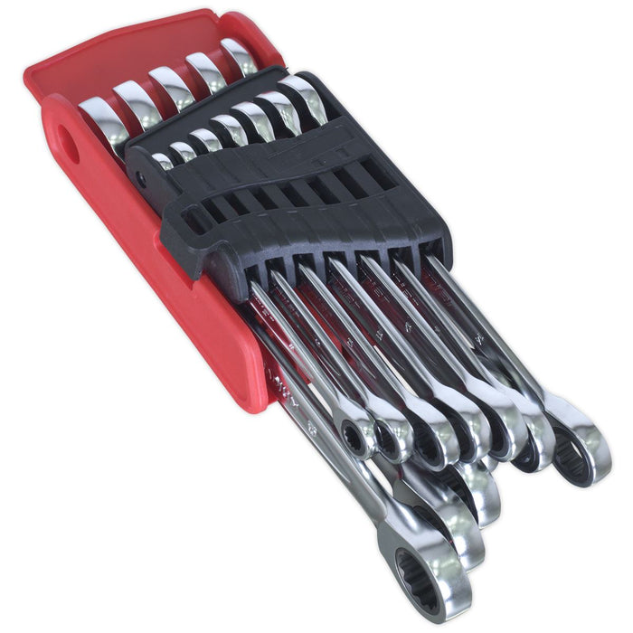 Sealey Ratchet Combination Spanner Set 12pc - Metric AK63922 Sealey  - Dynamic Drive