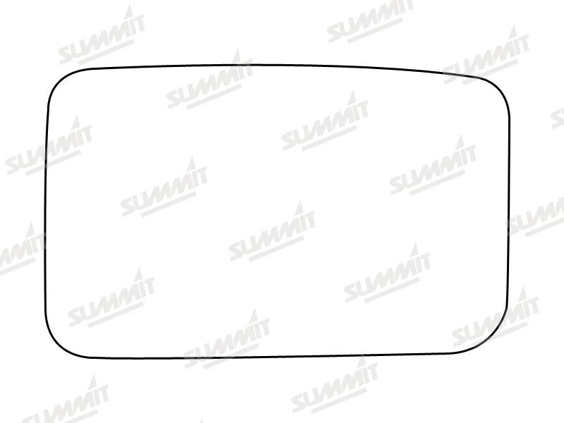 Summit Stick-On Standard Mirror Glass fits Fiat Croma LHS RHS Summit - Dynamic Drive