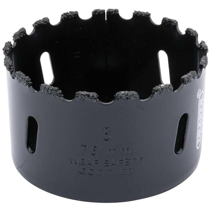 Draper Tungsten Carbide Grit Hole Saw, 76mm 34953 Draper - Dynamic Drive