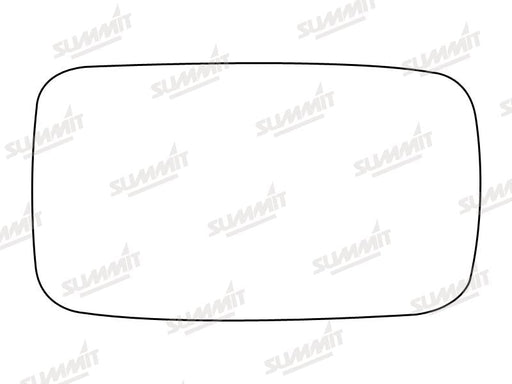 Summit Stick-On Standard Mirror Glass fits Ford Fiesta 89 to 94 RHS LHS Summit - Dynamic Drive