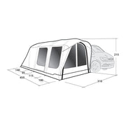 Outwell Wolfburg 450 Air Drive-Away Campervan Air Awning 175-200cm Outwell - Dynamic Drive