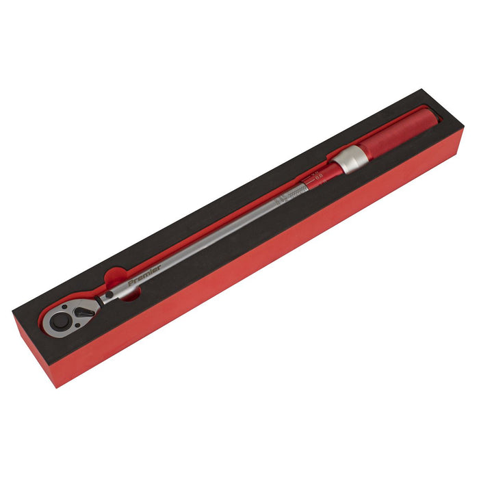 Sealey Torque Wrench Micrometer Style 1/2" Drive 40-220Nm Calibrated in EVA Tray Sealey  - Dynamic Drive