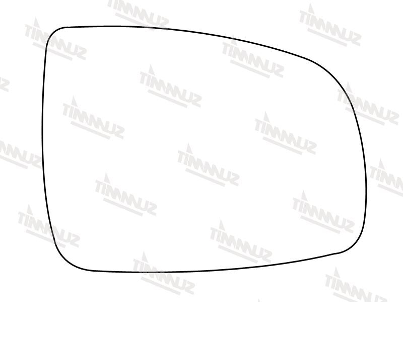Summit Stick-On Standard Mirror Glass fits Nissan Note RHS Summit - Dynamic Drive