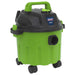 Sealey Vacuum Cleaner Wet & Dry 10ltr 1000W/230V - Hi-Vis Green PC102HV Sealey  - Dynamic Drive