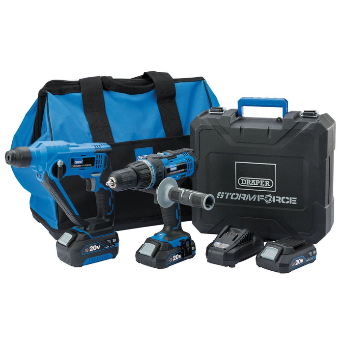 Draper Storm Force 20V Cordless Kit (7 Piece) 40429 Draper - Dynamic Drive