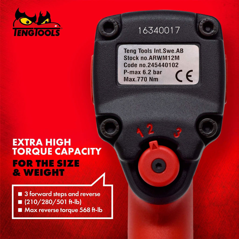 Teng Tools 1/2" Mini Air Impact Wrench Teng Tools - Dynamic Drive