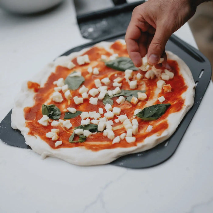 Gino 12 Perforated Pizza Peel Gino - Dynamic Drive