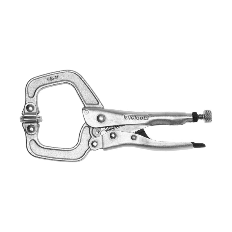 Teng Tools Swivel C Clamp Power Grip Plier Non Pinch 172mm Teng Tools - Dynamic Drive