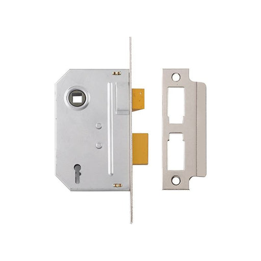 Yale Locks PM320 3 Lever Mortice Sashlock Polished Chrome 79mm 3in Yale Locks - Dynamic Drive