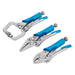 Bluespot Tools Mini Locking Pliers Set, 3 Piece BlueSpot Tools - Dynamic Drive