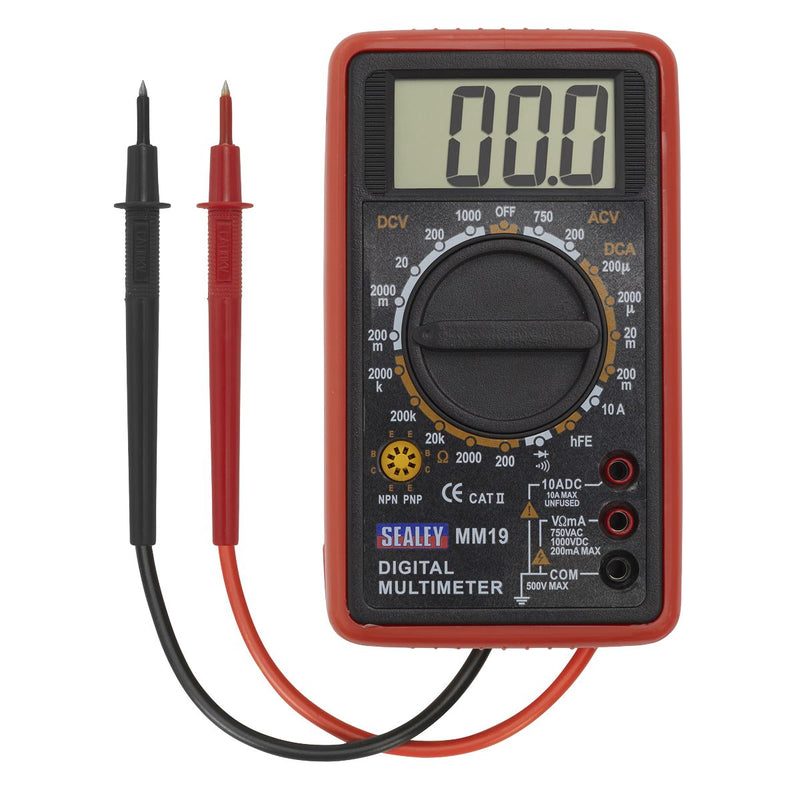 Sealey Digital Multimeter 7-Function mm19 Sealey - Dynamic Drive