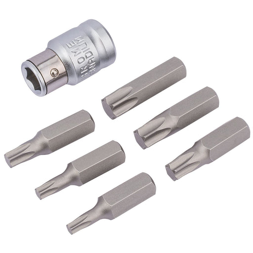 Draper TX-STAR Bit and Bit Holder Set, 3/8" Sq. Dr. (7 Piece) 83561 Draper - Dynamic Drive