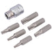 Draper TX-STAR Bit and Bit Holder Set, 3/8" Sq. Dr. (7 Piece) 83561 Draper - Dynamic Drive
