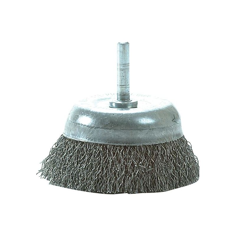 Lessmann DIY Cup Brush with Shank 75mm, 0.35 Steel Wire Lessmann - Dynamic Drive