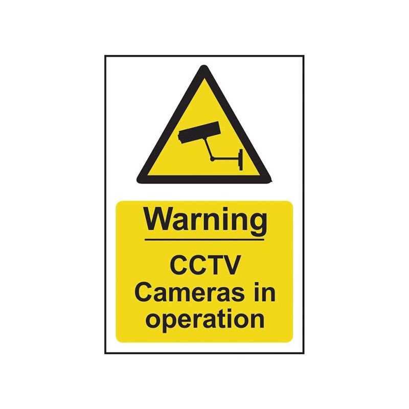 Scan Warning CCTV Cameras in Operation - PVC Sign 200 x 300mm Scan - Dynamic Drive