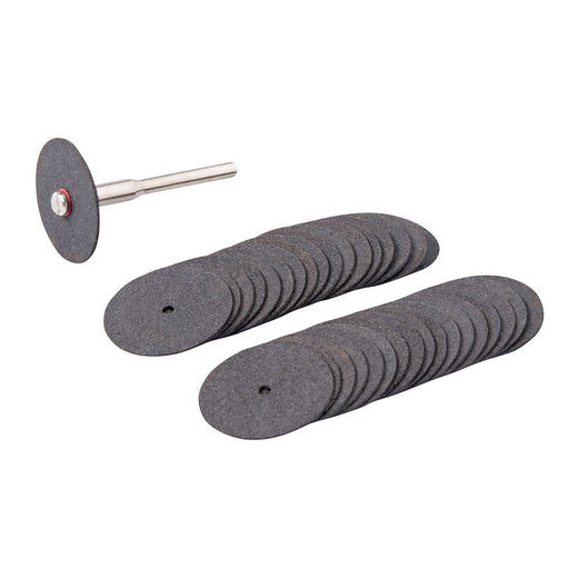 Silverline Rotary Cutting Discs Set 22mm Resin Hobby Multi Tool Drill 36pc Silverline  - Dynamic Drive