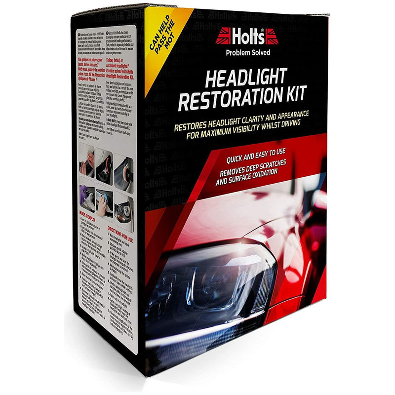 Holts Car Headlight Restoration Kit Restore Clarity & Appearance MOT HREP0031A Holts - Dynamic Drive
