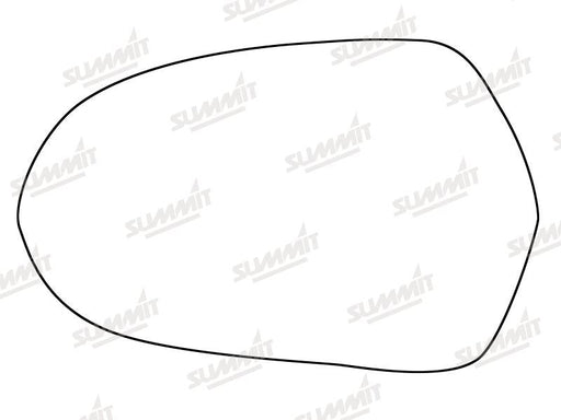 Summit Heated Backing Plate with Standard Glass fits Audi A6 12 On LHS Summit - Dynamic Drive