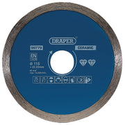 Draper Continuous Diamond Blade, 115mm 99779 Draper - Dynamic Drive