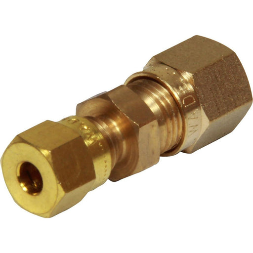 AG Brass Straight Coupling 6mm x 4mm for Caravan/Motorhome AG - Dynamic Drive