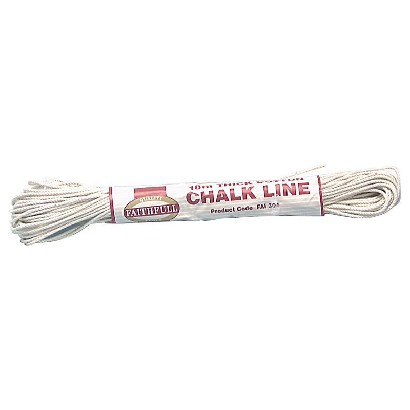 Faithfull 304 Thick Cotton Chalk Line 18m (Box 12) Faithfull - Dynamic Drive