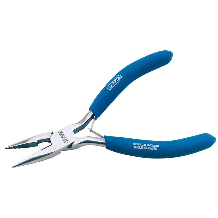 Draper Carbon Steel Long Nose Pliers, 125mm 60740 Draper - Dynamic Drive