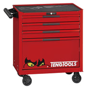 Teng Tools 26" PRO35™ low roller cabinet 4 drawers red Town Tools - Dynamic Drive