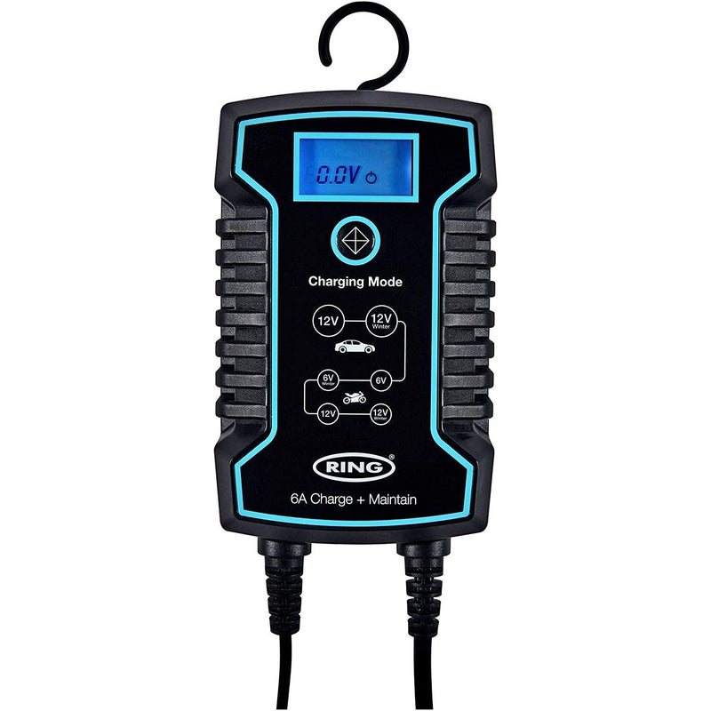 Ring RSC806 12v 6A Car Motorbikes Maintenance Start/Stop Smart Battery Charger Ring Automotive - Dynamic Drive