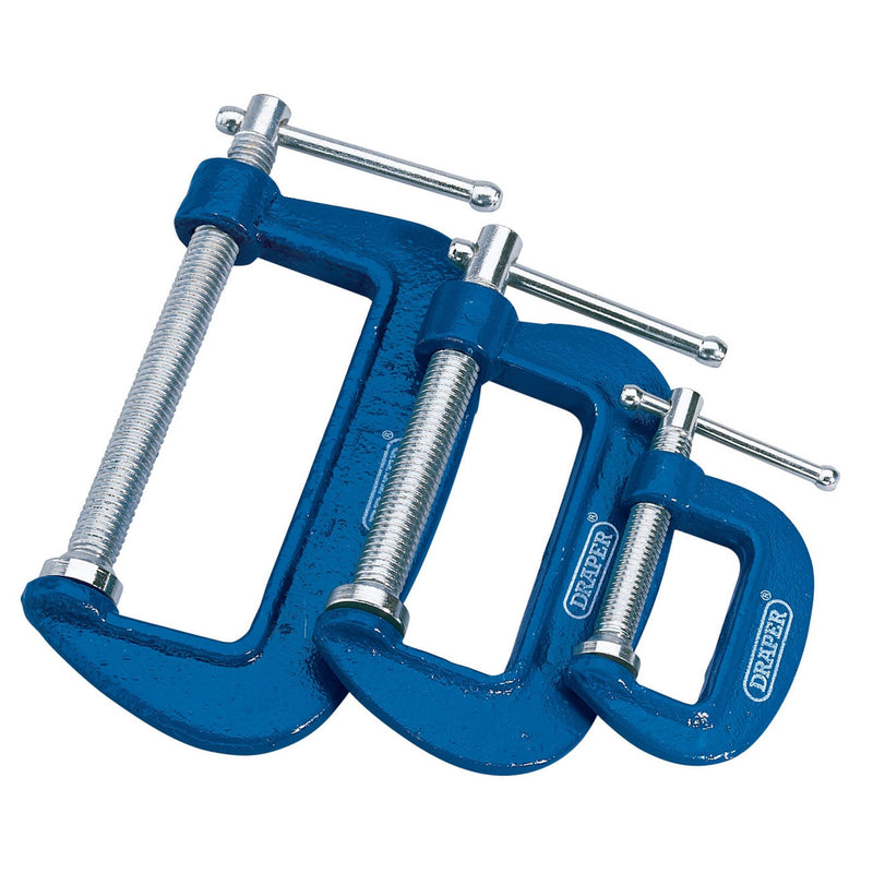 Draper C Clamp Set (3 Piece) 36779 Draper - Dynamic Drive