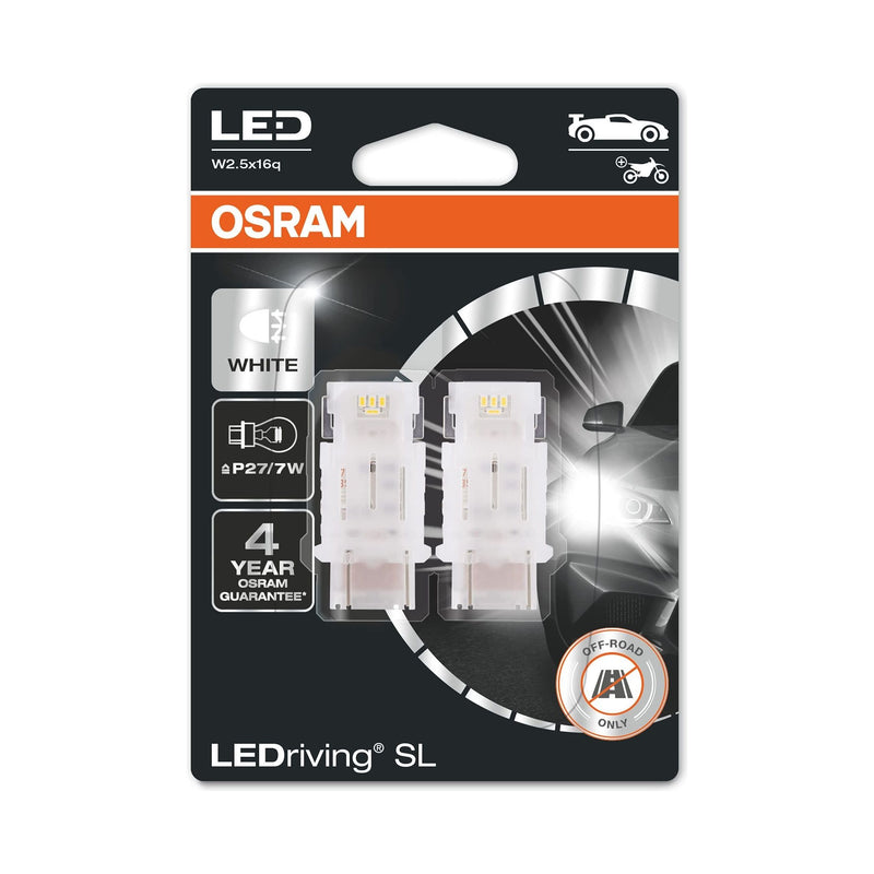 OSRAM LEDriving® SL, P27/7W, White 6000K, LED signal lamps, Off-road only Osram - Dynamic Drive