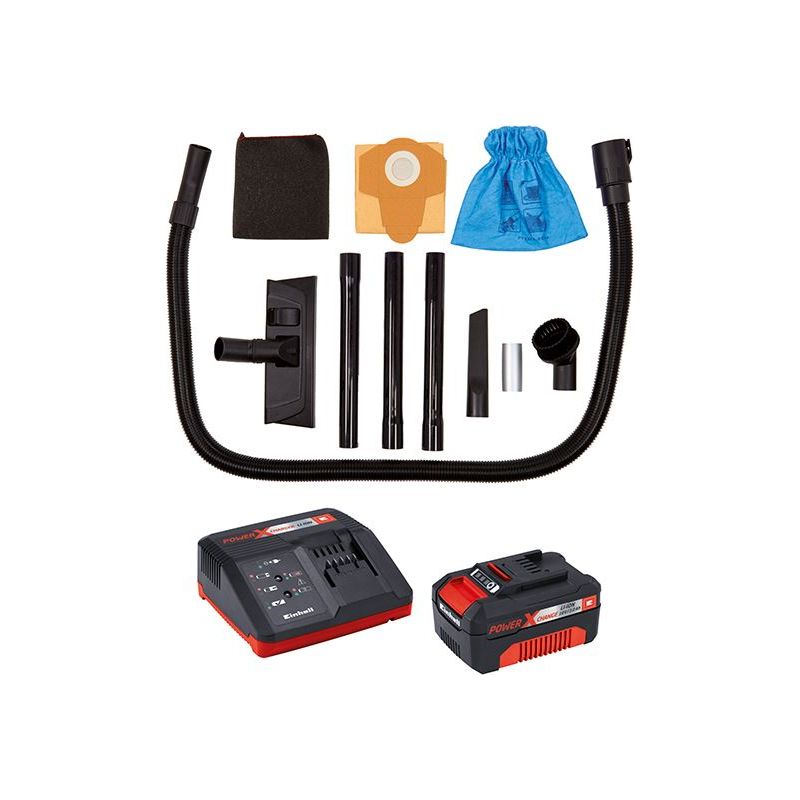 Einhell TC-VC 18/20 Li Power X-Change Cordless Wet & Dry Vacuum 18V 1 x 3.0Ah Li-ion Einhell - Dynamic Drive