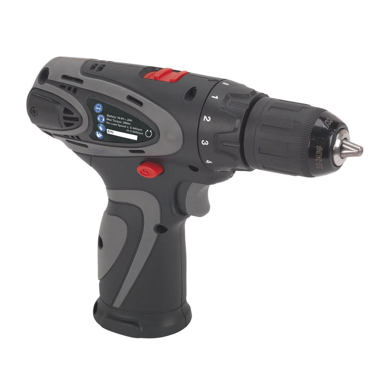 Sealey Drill/Driver 10mm 2-Speed 14.4V Li-ion - Body Only CP6014 Sealey - Dynamic Drive