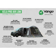 Vango Kela Pro Air Low Drive Away Awning (180 - 210cm) Campervan Vango - Dynamic Drive