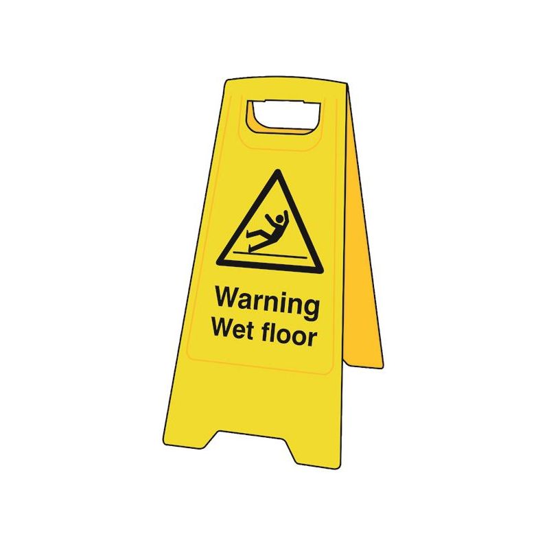 Scan Warning Wet Floor - Heavy Duty 'A' Board Scan - Dynamic Drive